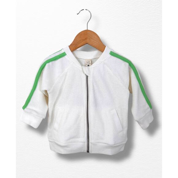 kate quinn Other - NWT Kate Quinn Organic Retro Stripe Track Jacket, 12-18 Months